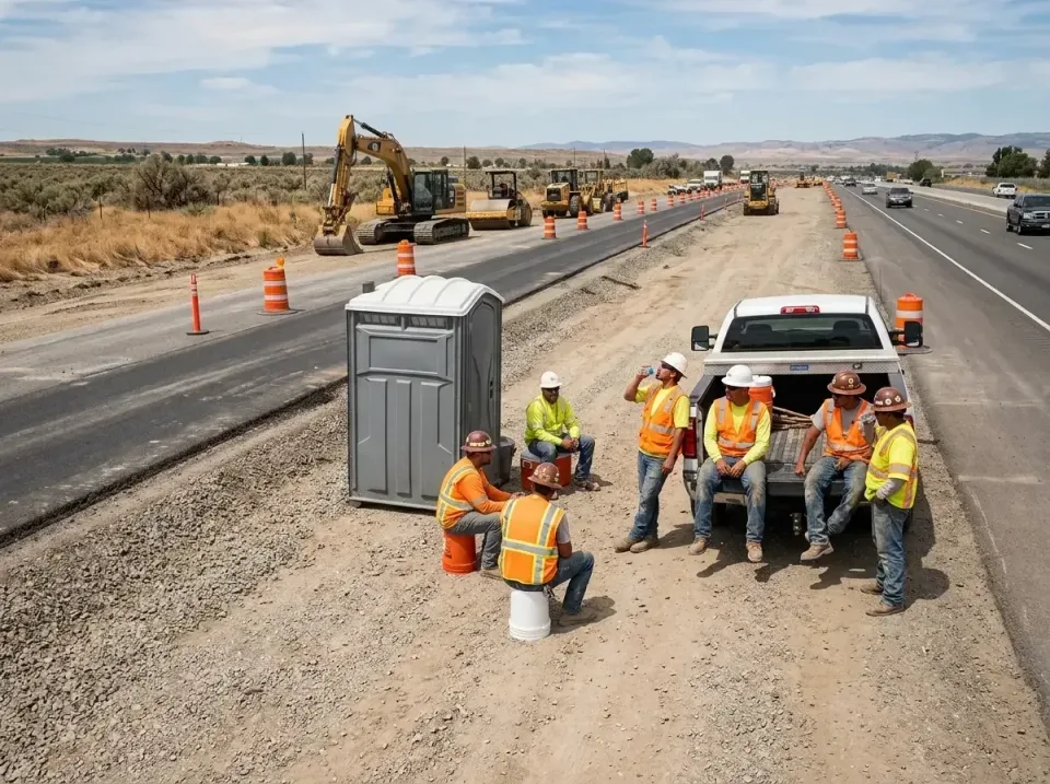 highway-road-construction-crew-007 — frequently asked questions, Porta Potty and Restroom Rentals in Scotts Valley, CA